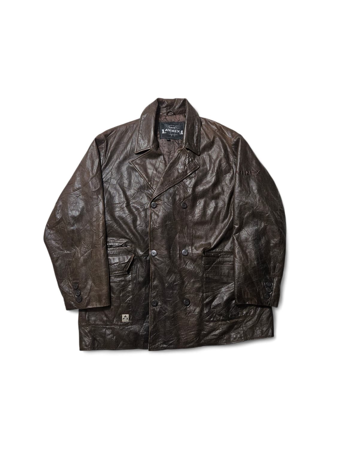 아비렉스 레더 피코트 더블 자켓 5XL XXXXXL 상품이미지1