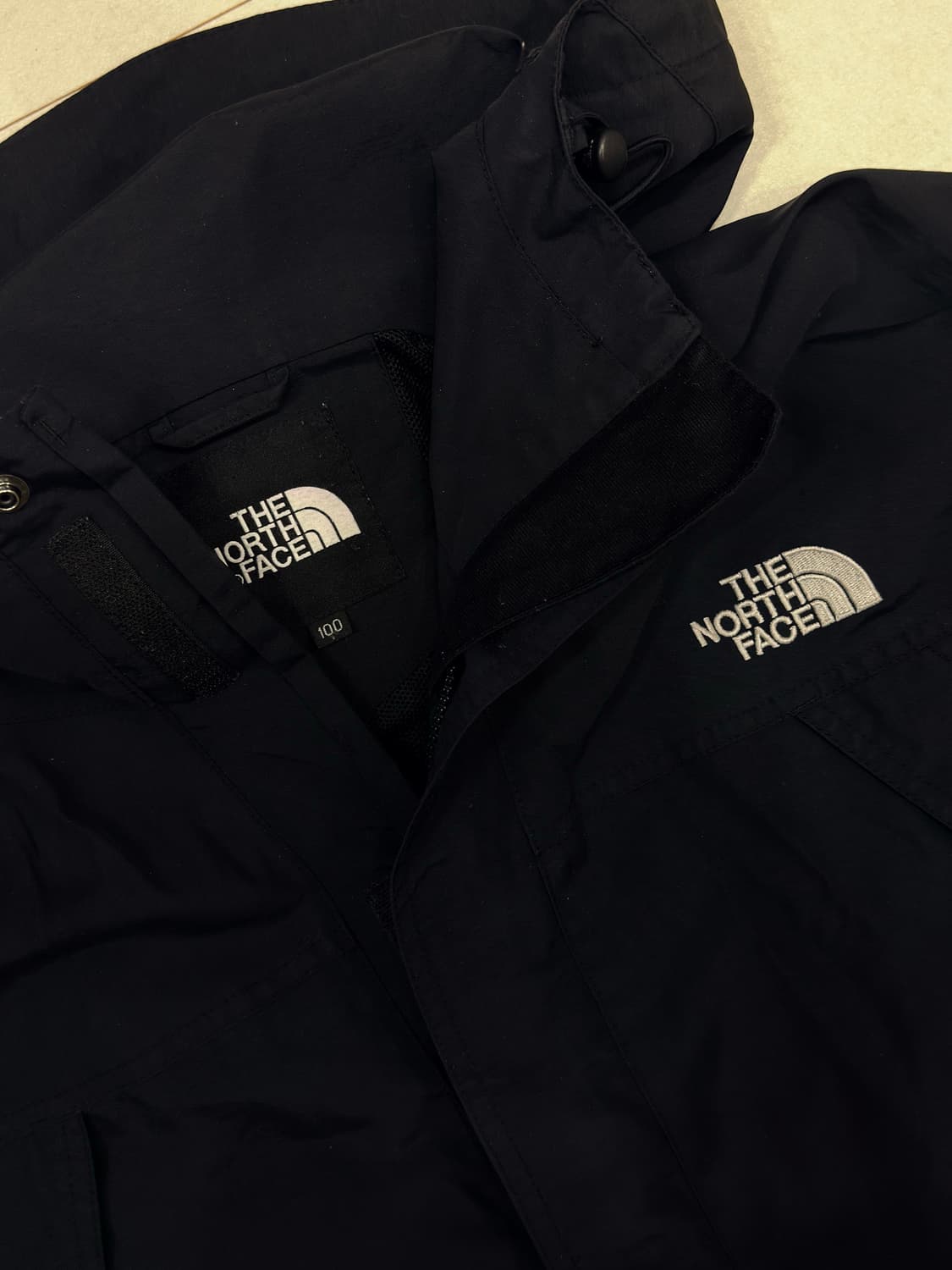 노스페이스 바람막이 윈드브레이커 블랙 L 100 상품이미지1