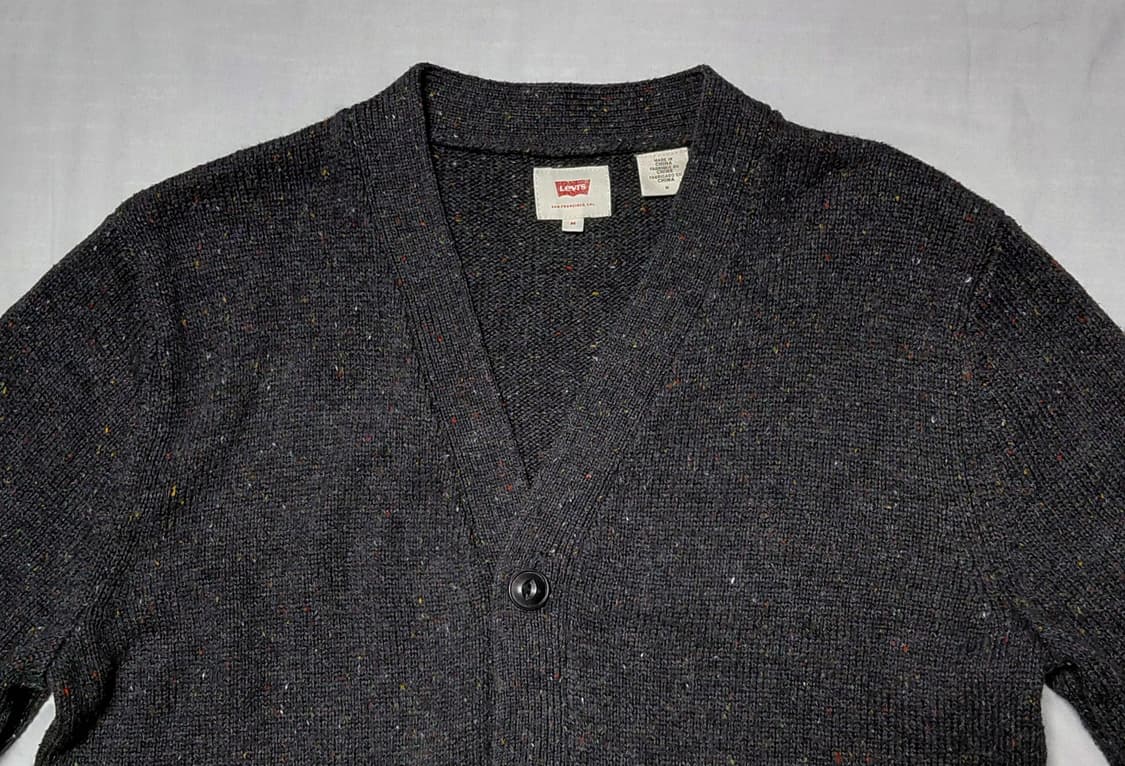 리바이스(Levi's) 정품 네프 니트 가디건 - 차콜 그레이 (M) 상품이미지6
