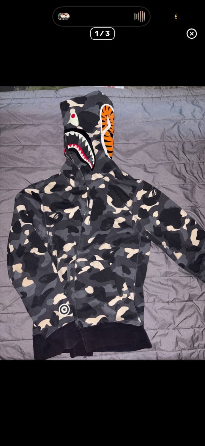 베이프 샤크 후드 구형 대장급 시티카모 L 상품이미지1