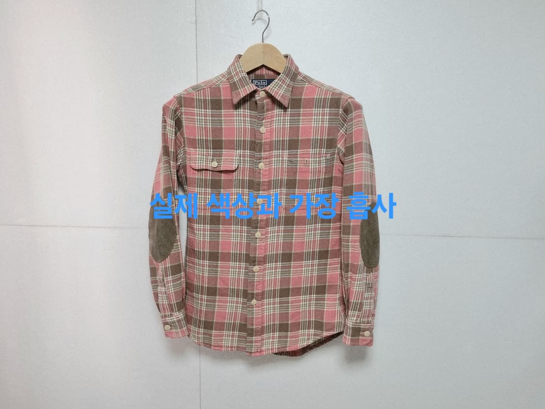 여성 레어 폴로 빈티지 두산 엘보패치 웨스턴 워크셔츠 긴팔 남방 상품이미지2