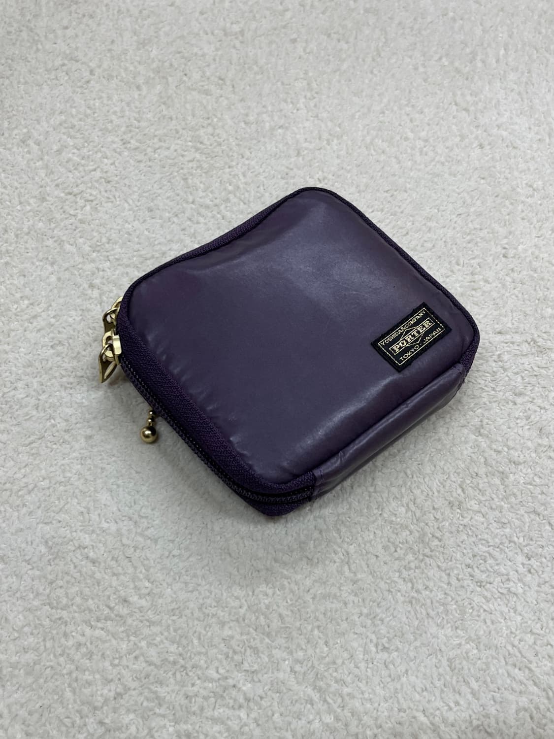 포터 도트 지갑 퍼플 상품이미지3