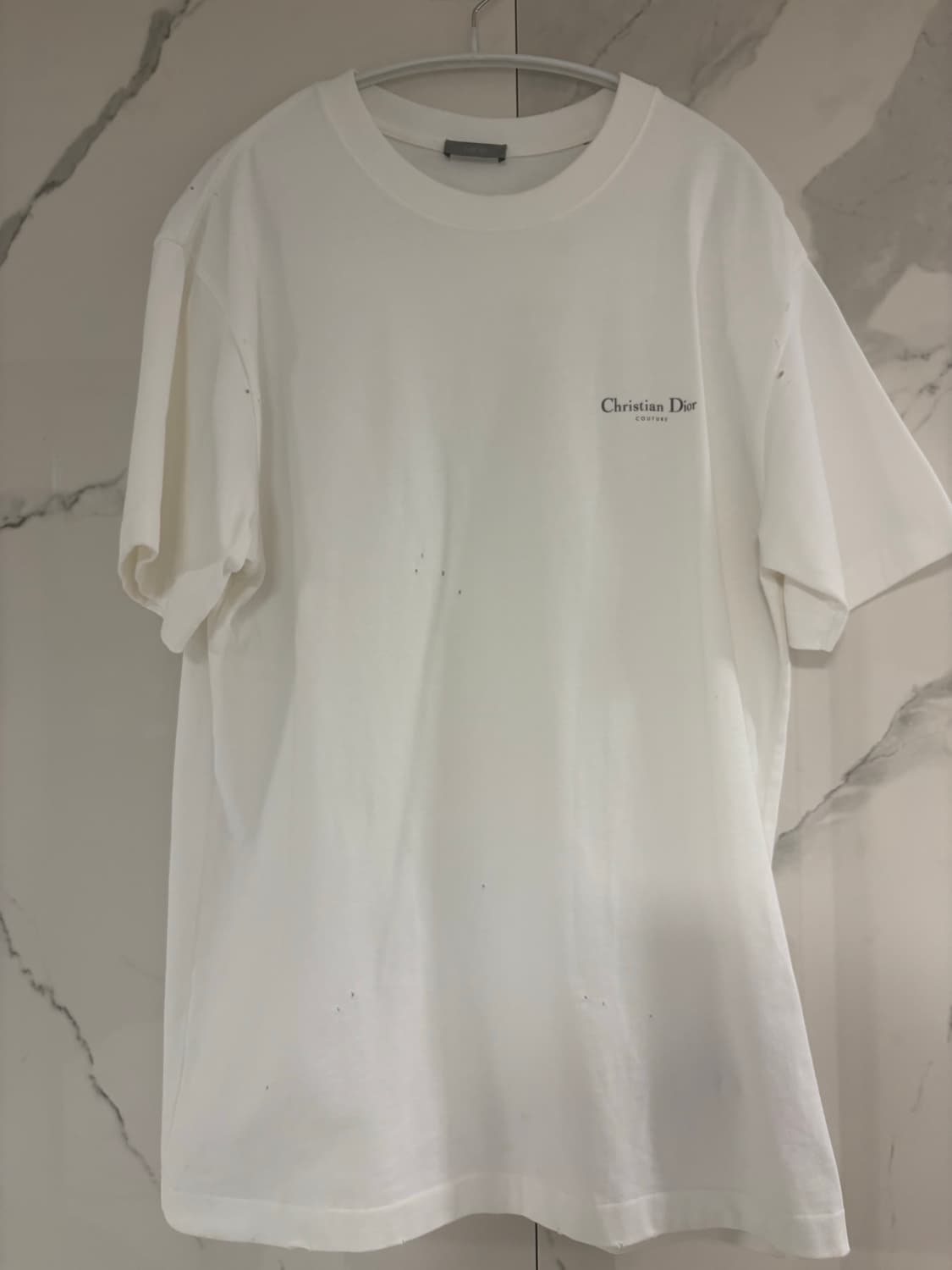 디올 은방울꽃 데미지 티셔츠 상품이미지3