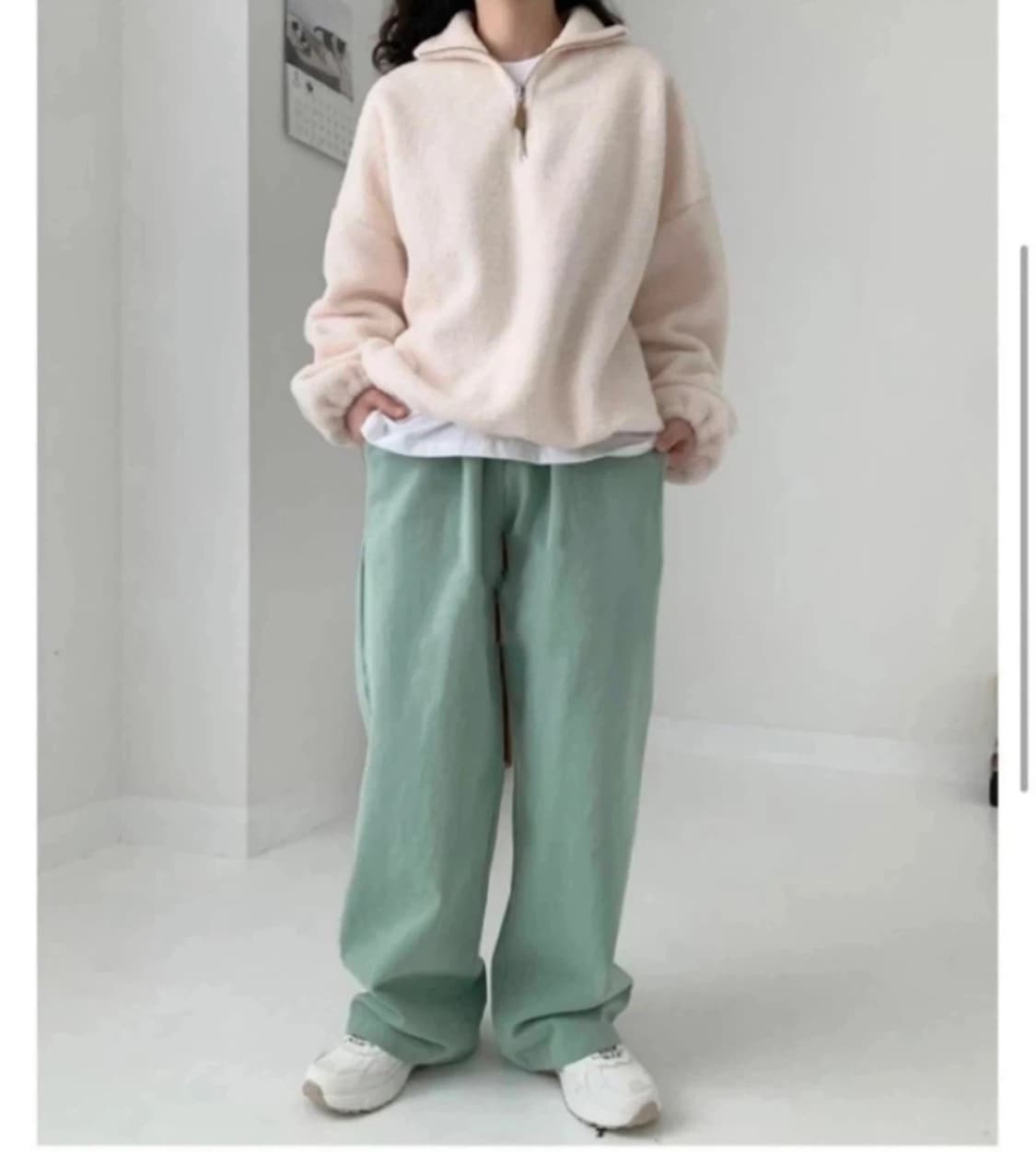 러브앤드팝 우키 밴딩팬츠 민트 상품이미지2