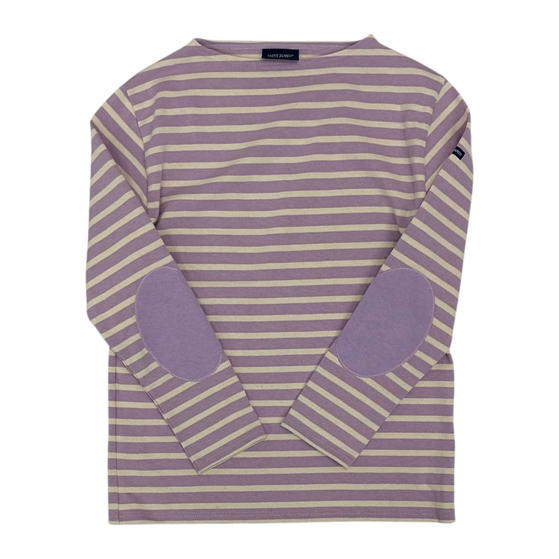 세인트제임스 엘보우패치 라벤터 스트라이프 티 상품이미지2