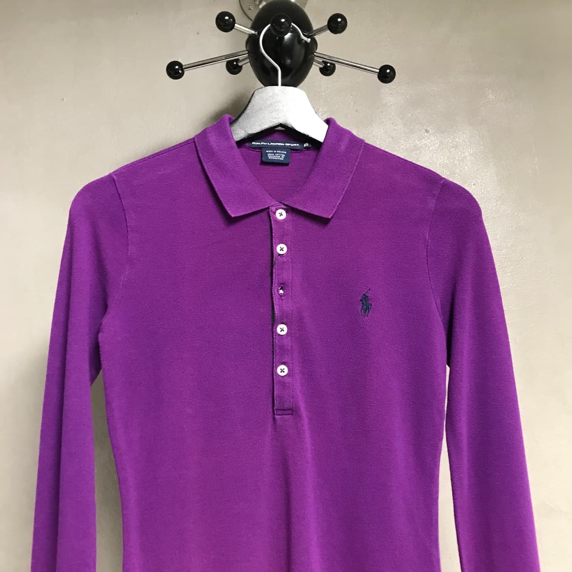폴로 랄프로렌 PK 긴팔 카라티 퍼플 XS(W) 상품이미지2