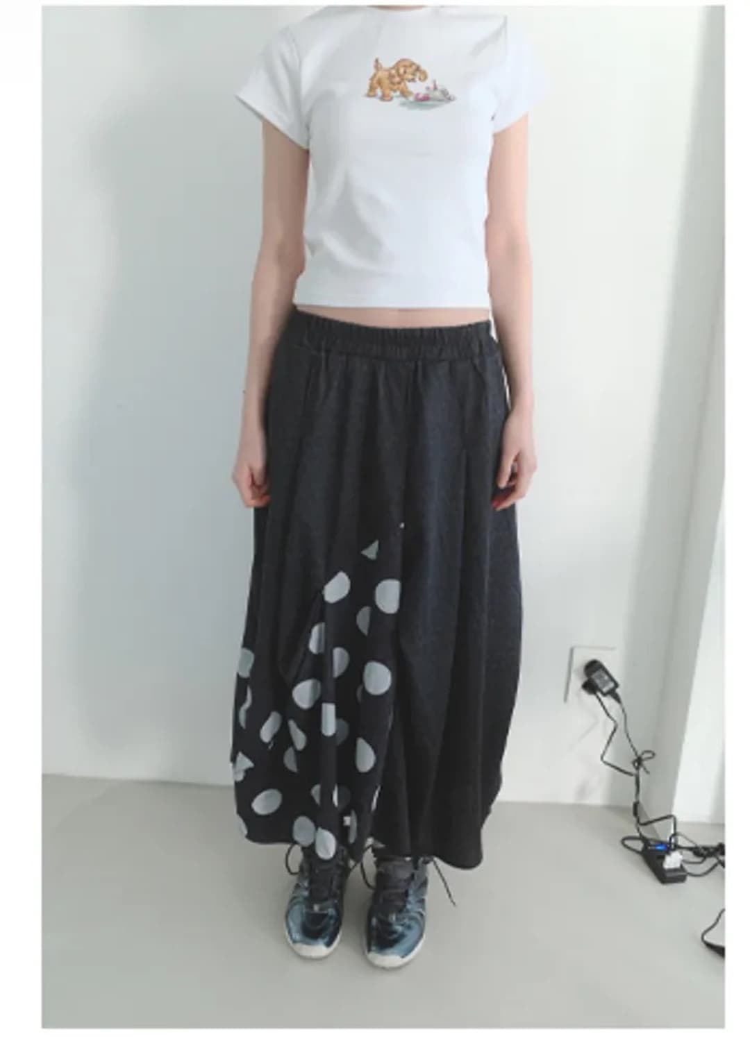 애프터먼데이 도트 스커트 상품이미지1