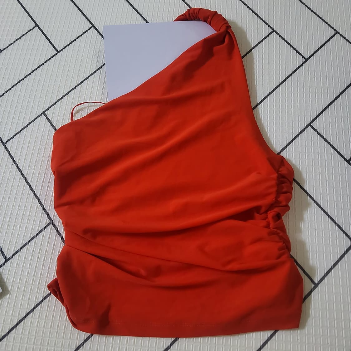 자라 zara 레드 원숄더 나시 탑 M 66 새상품 상품이미지2
