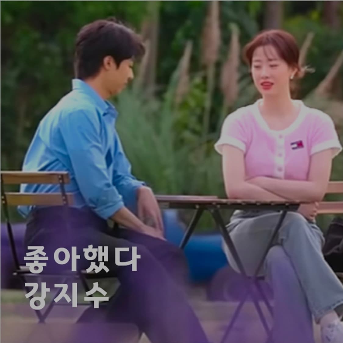 [XS] 타미힐피거 진스 핑크 크롭 헤어리 가디건 상품이미지1