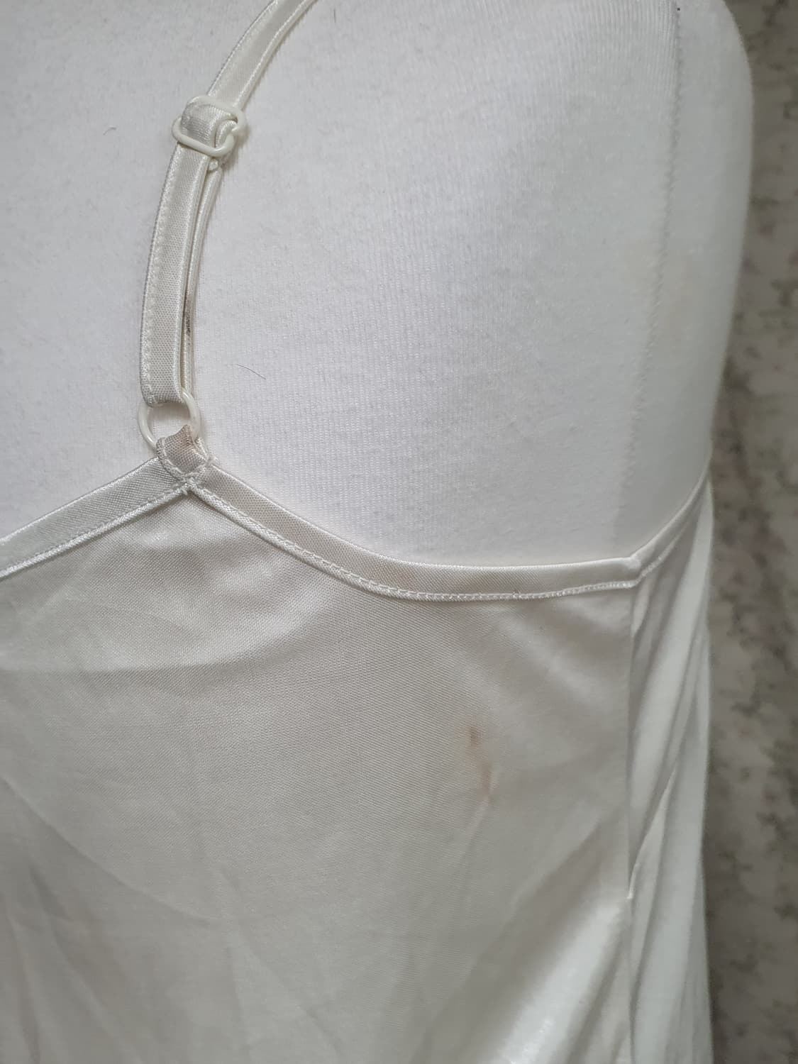 [빈티지] 아이보리 새틴 실크 슬립 4천원 상품이미지4