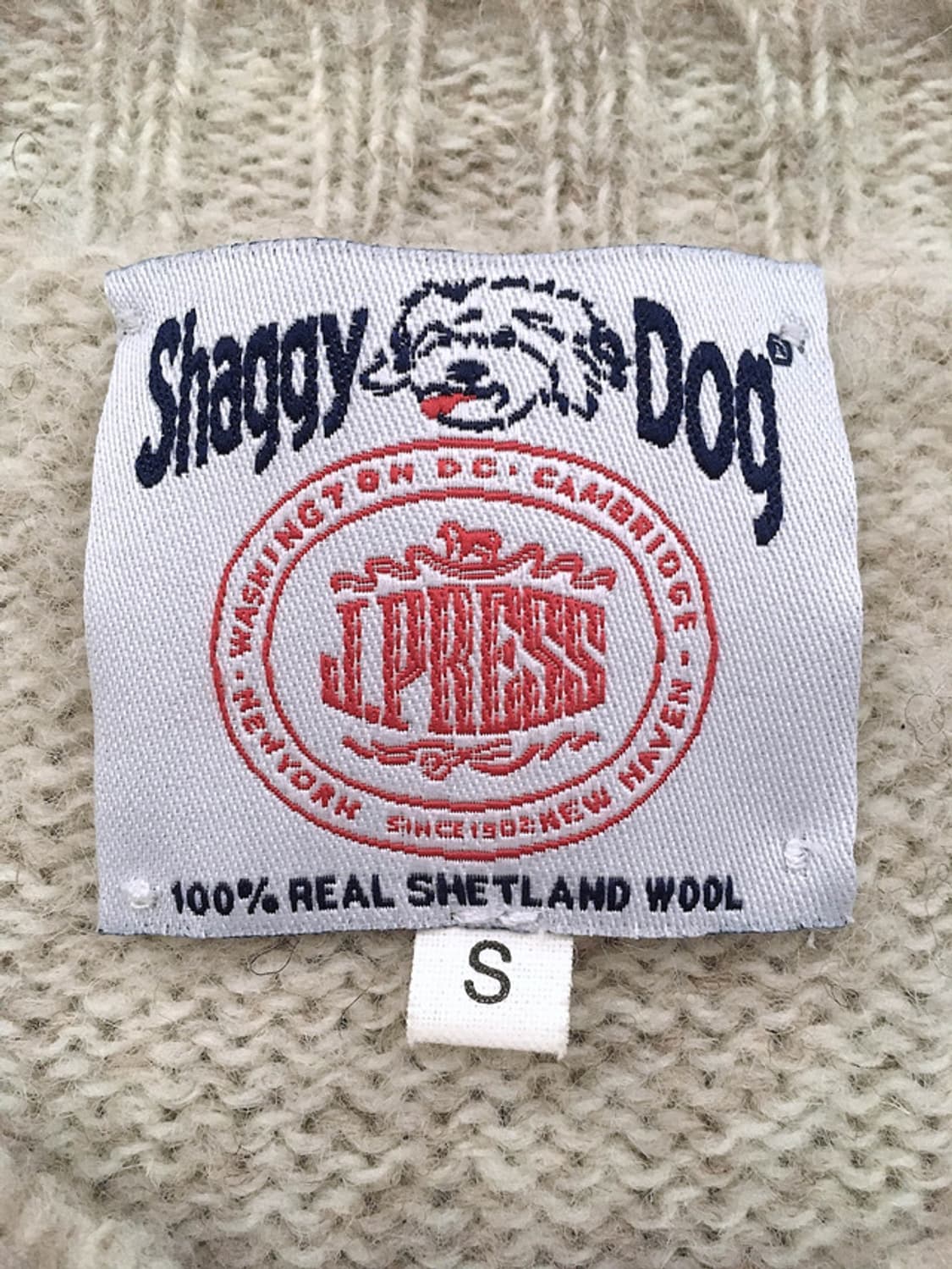 Real shetland wool shaggy dog crewneck 상품이미지2