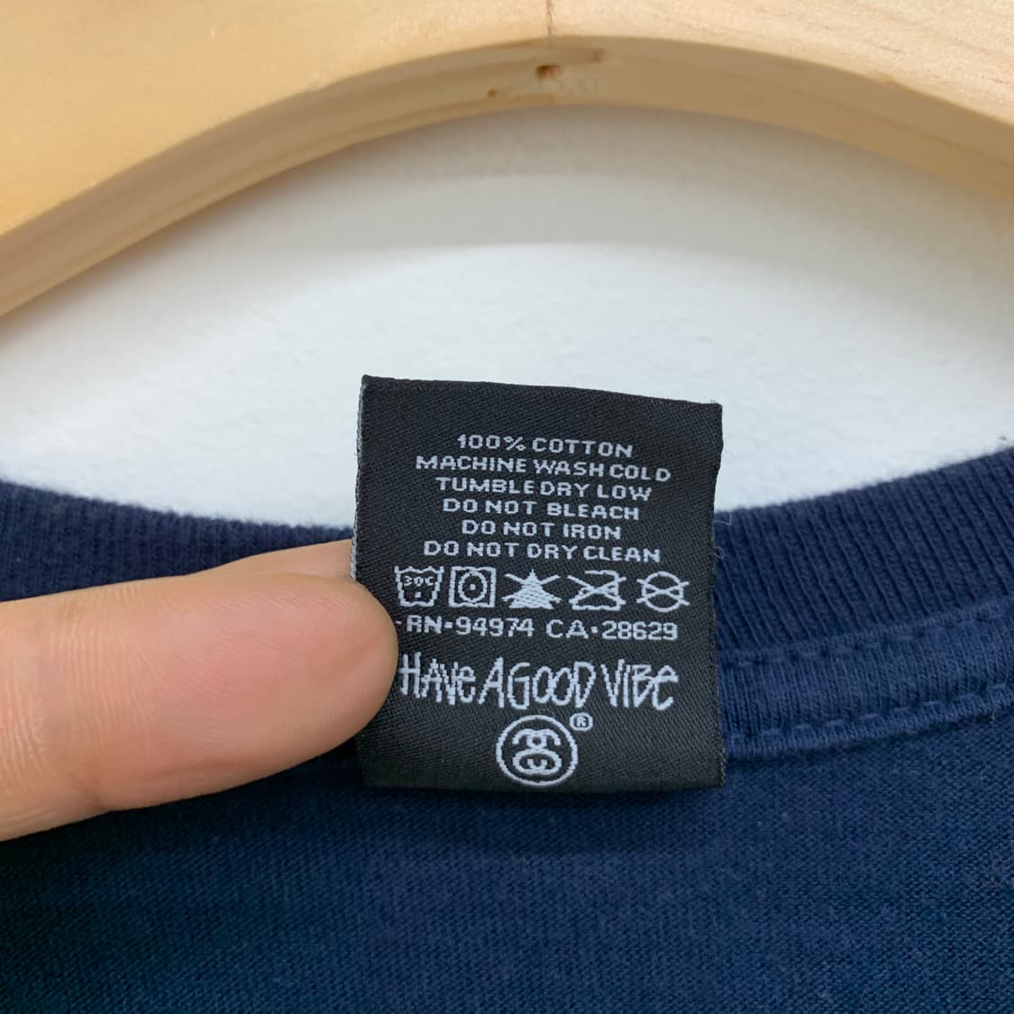 스투시 인터네셔널 백프린팅 네이비 롱슬리브 상품이미지6