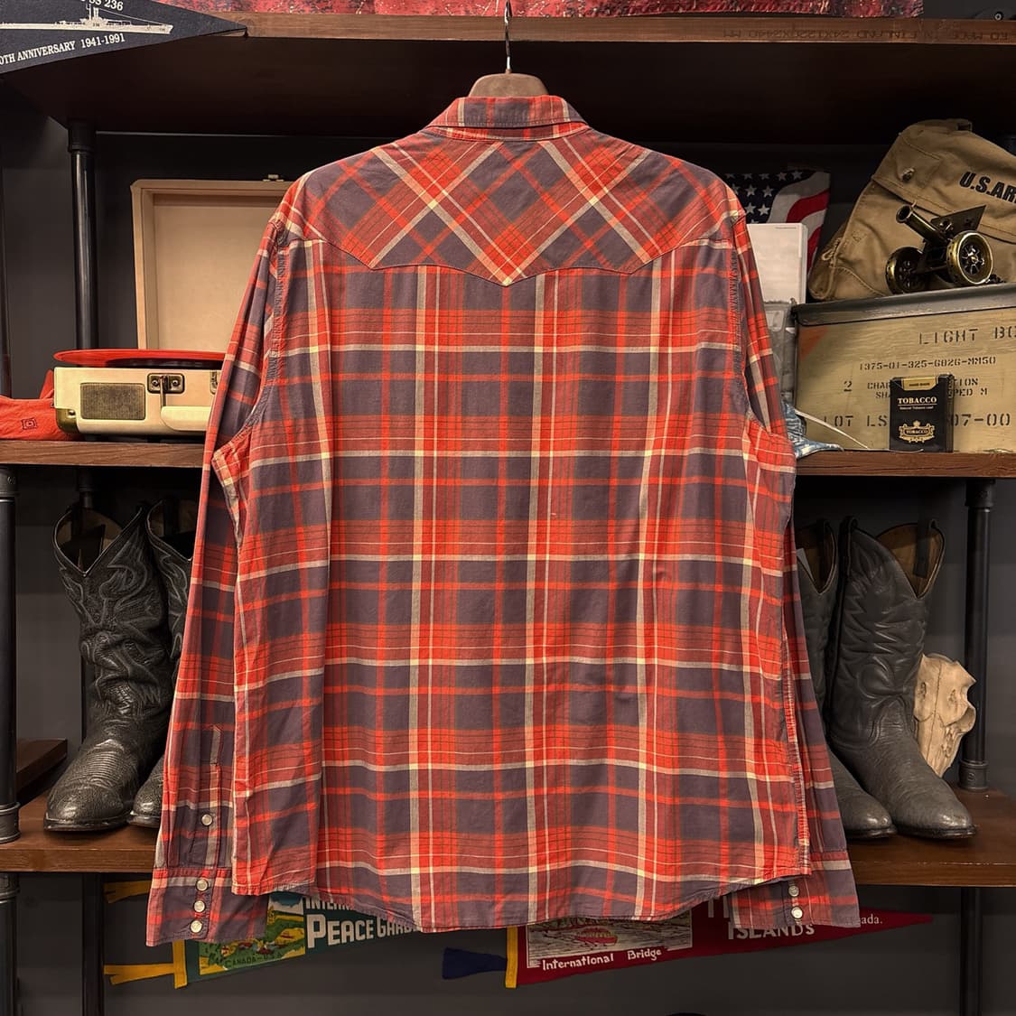 데님 앤 서플라이 랄프로렌 플래드 타탄체크 웨스턴 코튼셔츠 N1034 상품이미지2