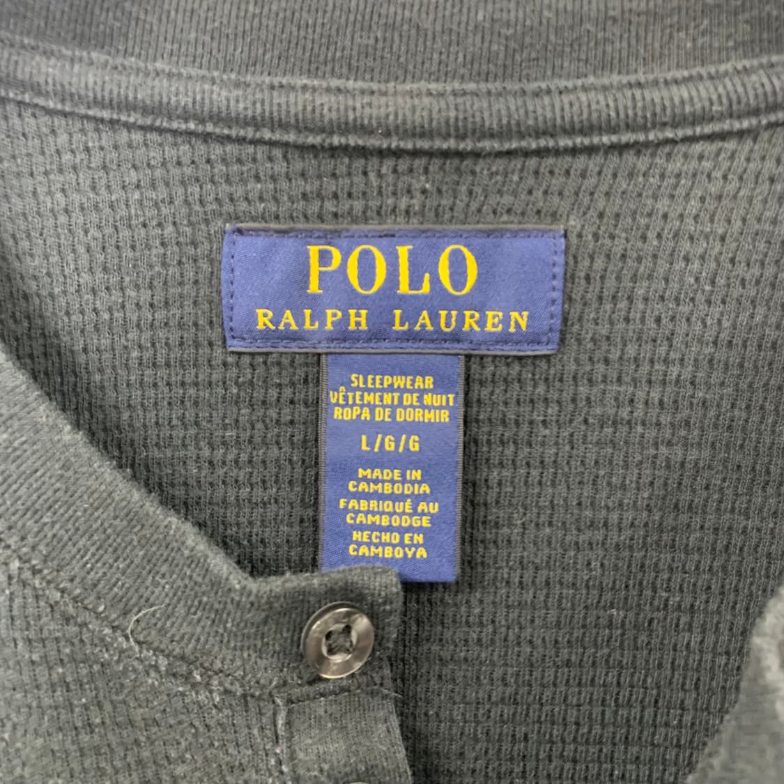 폴로 랄프로렌 신형 블랙 헨리넥 와플 니트 상품이미지4