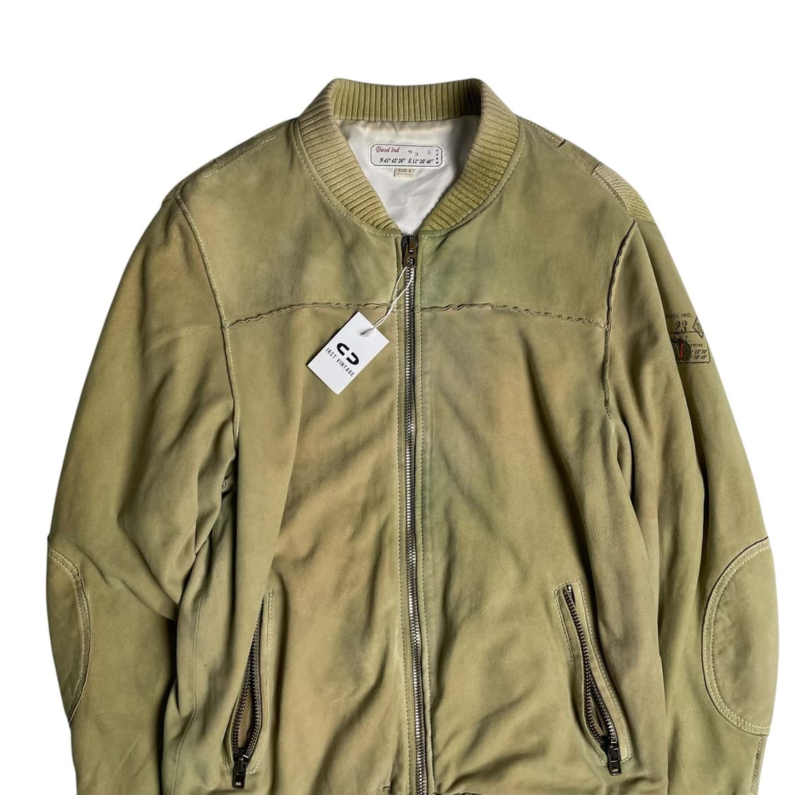 Diesel 양가죽 스웨이드&립 레이어드 자켓 상품이미지2