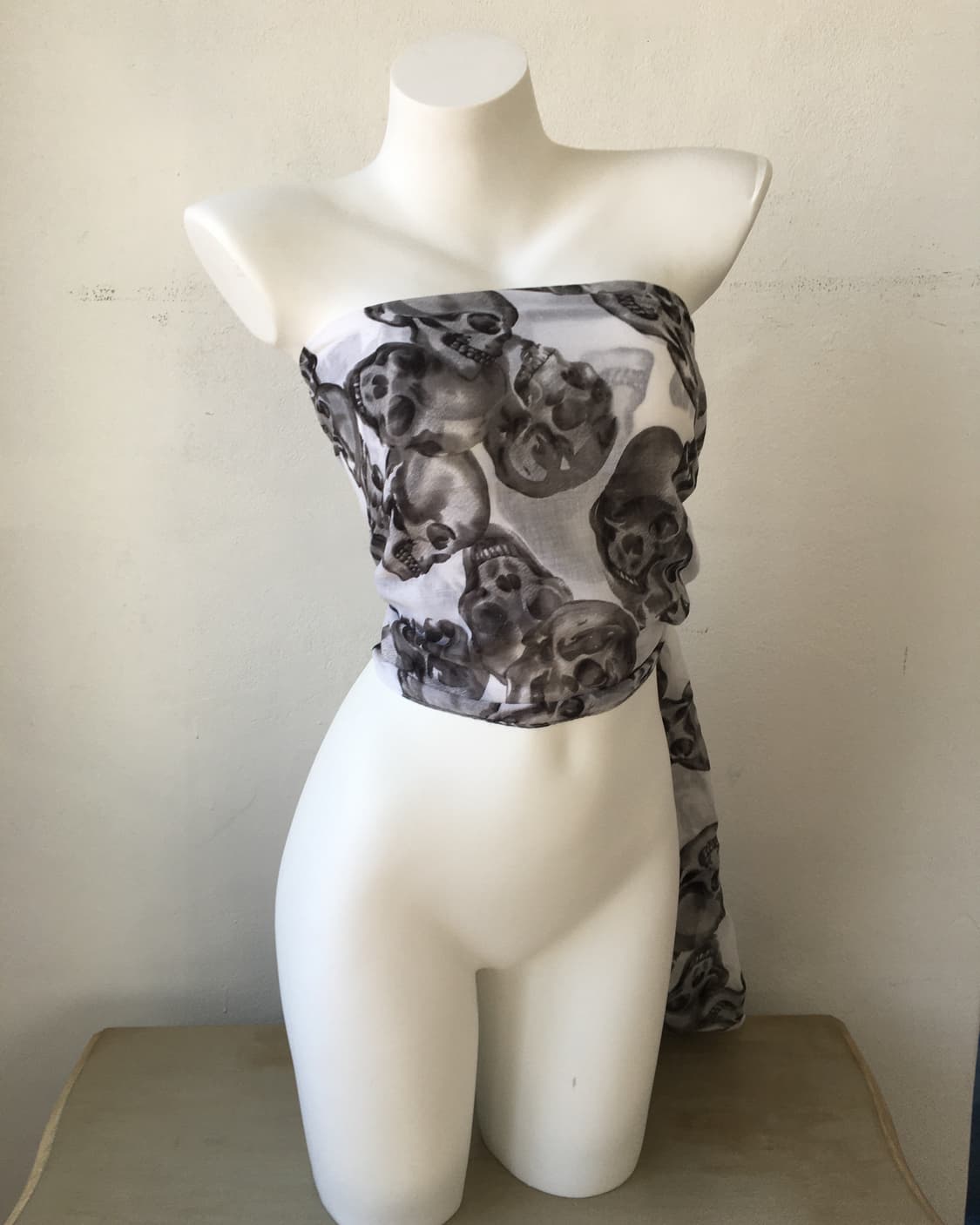 skull pattern scarf 상품이미지3