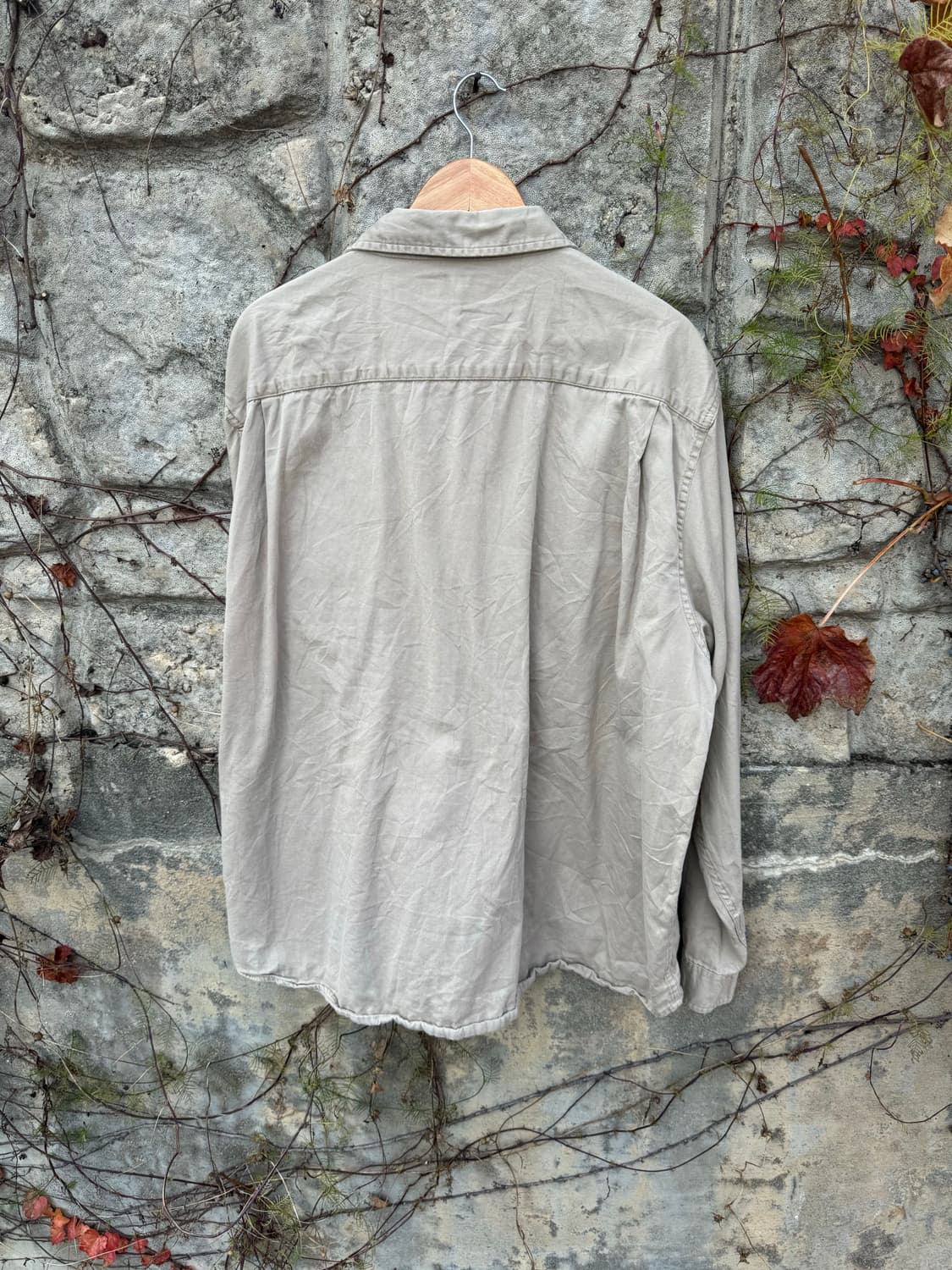 랭글러 빈티지 투포켓 워크 셔츠 베이지 2xl 상품이미지3