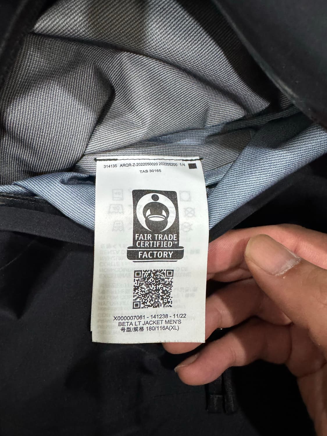 [XL]아크테릭스 베타LT 바람막이 블랙 상품이미지4