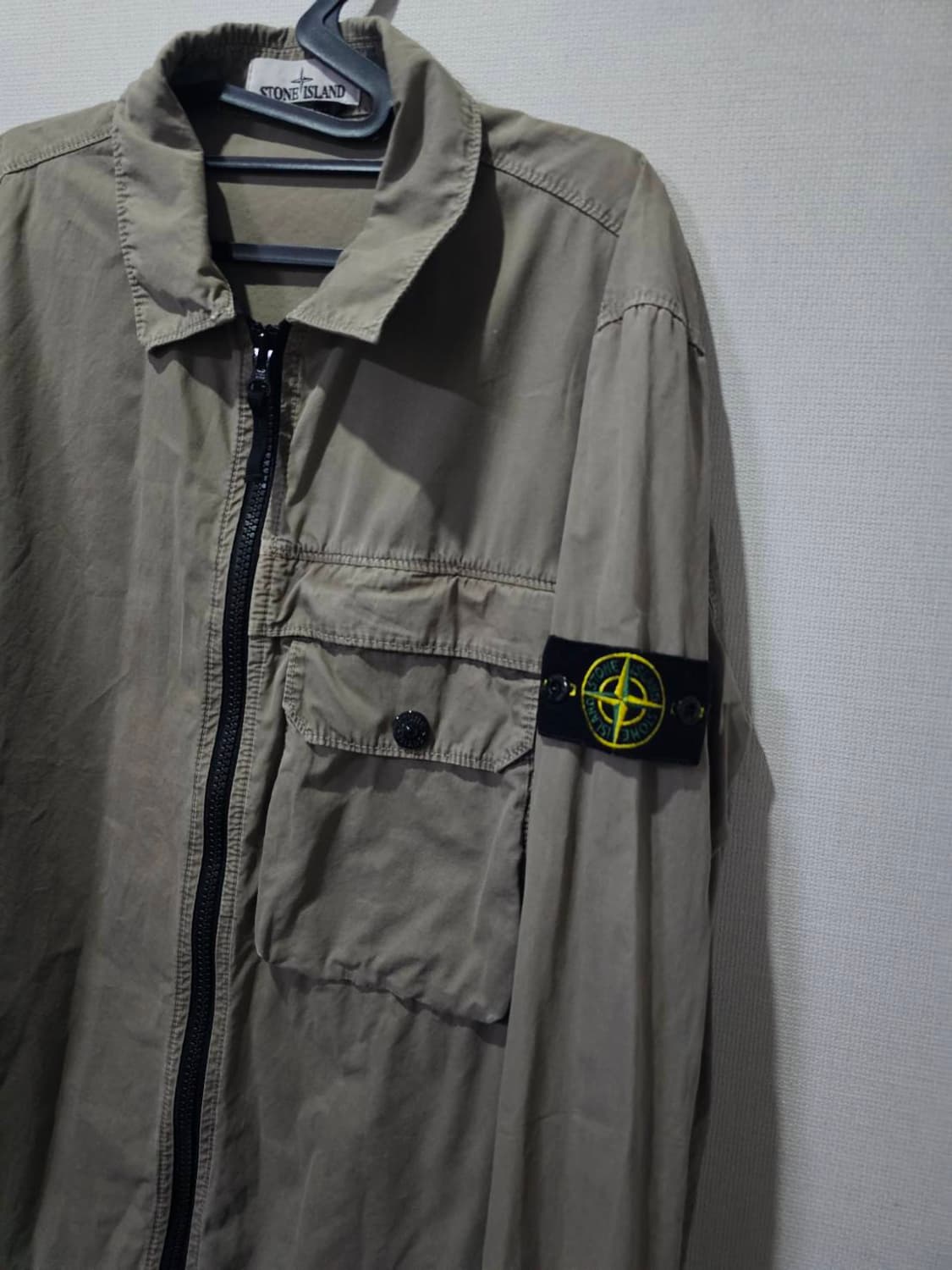 정품 스톤아일랜드 올드이펙트 다크베이지 오버셔츠 105 / XL 상품이미지3