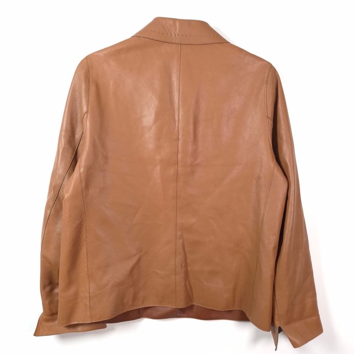 DUSSE LINE 리얼 램스킨 싱글 가죽 자켓 브라운 77 상품이미지5