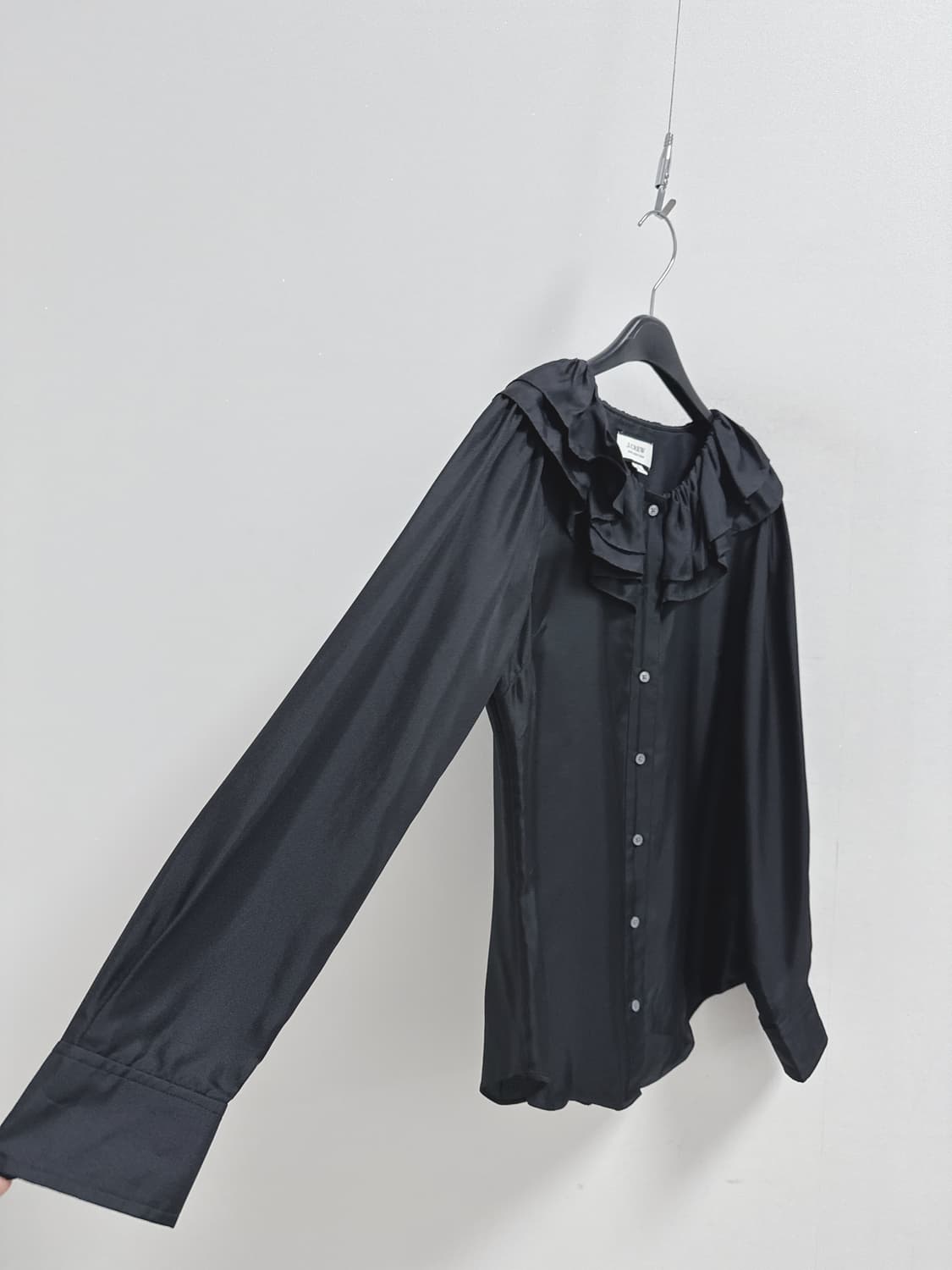 제이크루 실크 트윌 러플 블라우스 상품이미지3