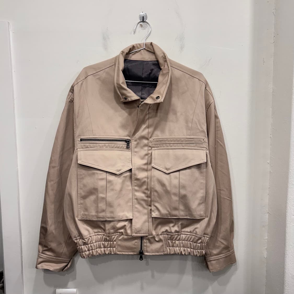 엘무드 와이어카라 포켓 투웨이 코튼 자켓 상품이미지2