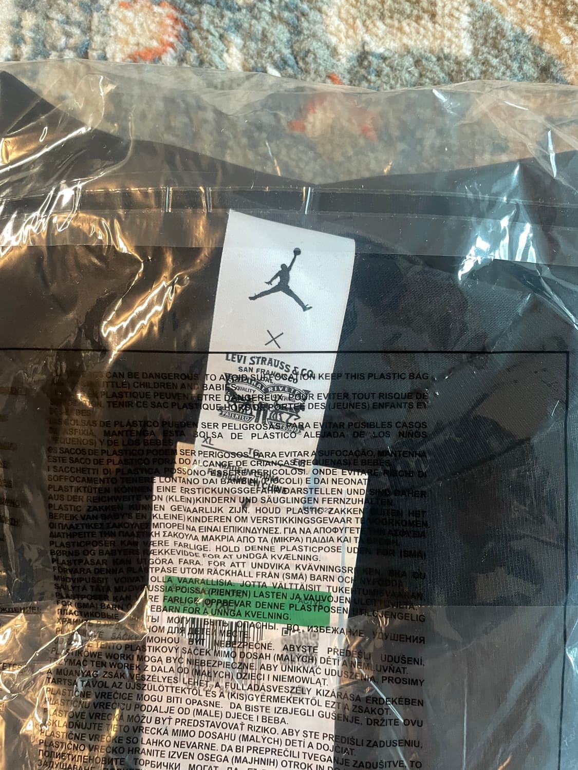 조던 x 리바이스 숏슬리브 티셔츠 (새제품.XL.110) 상품이미지3