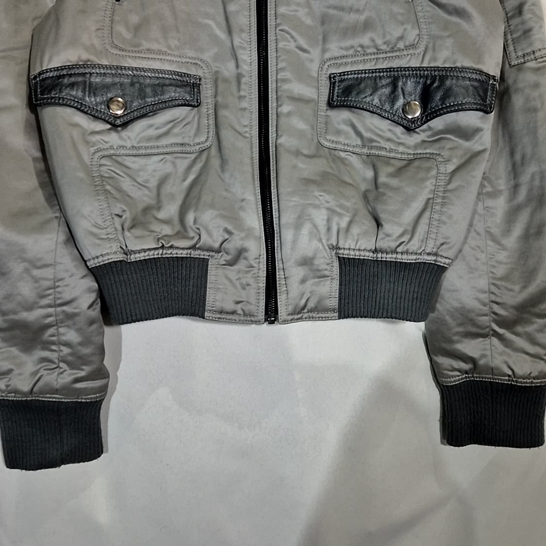 Vtg_투톤 봄버 자켓 상품이미지4