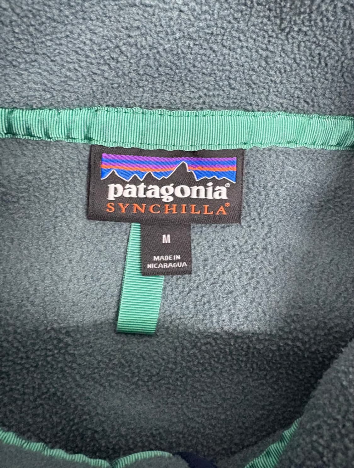 빈티지 파타고니아 신칠라 스냅티 다크그린 M 상품이미지2