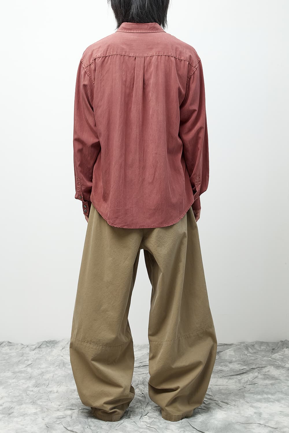 (4) 해칭룸 와이드 커브 트라우저 베이지 와커진 상품이미지2