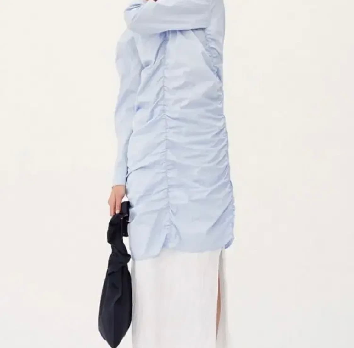 렉토 셔링 셔츠원피스 스카이블루 상품이미지4