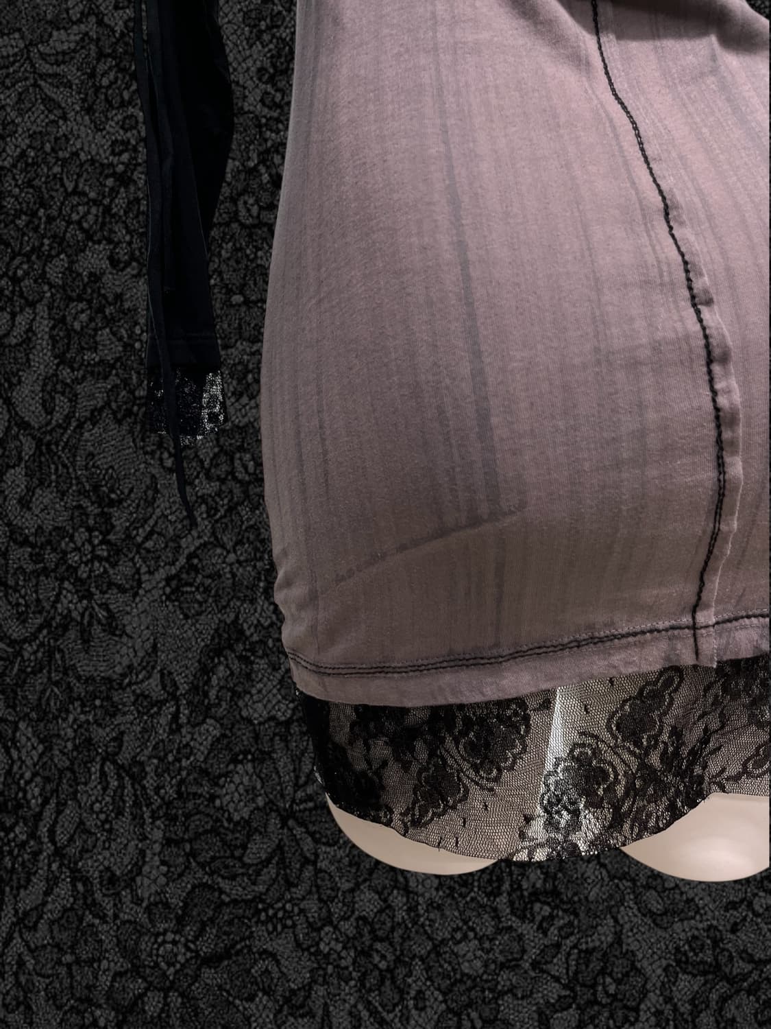 ‘SALVAGE' lace detail corset sleeve 상품이미지7