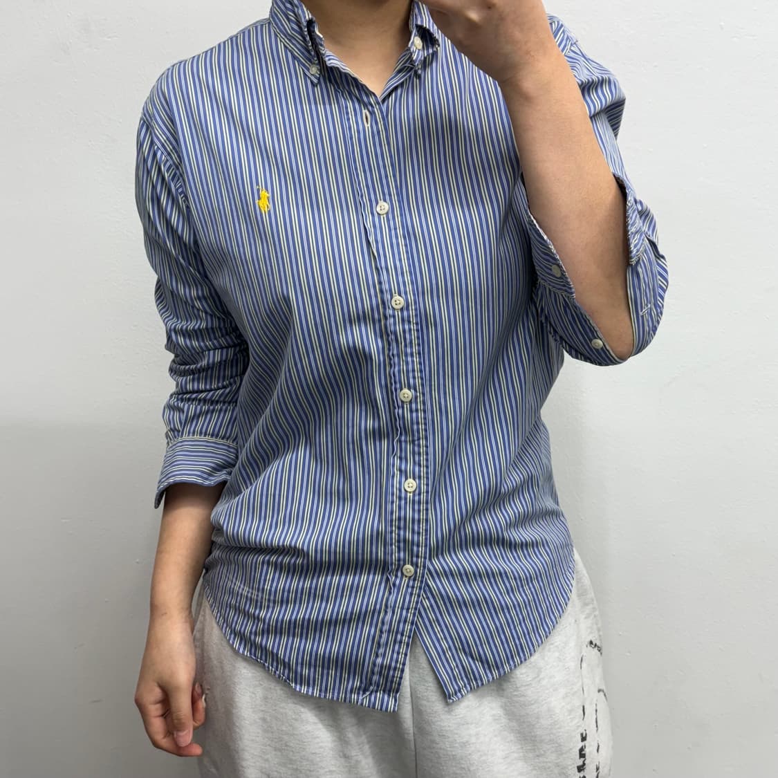 [L] 랄프로렌 커스텀핏 스트라이프 셔츠 상품이미지2