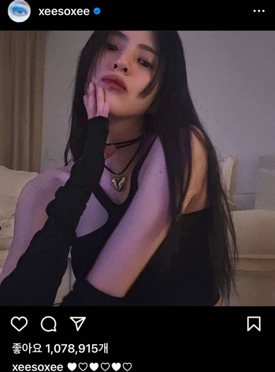 (단종템)Jumbo Heart String Necklace(한소희템) 상품이미지1