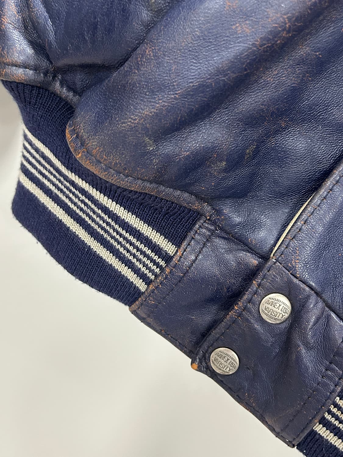 90s 아비렉스 미드나잇 선 리그 바시티 자켓 상품이미지5