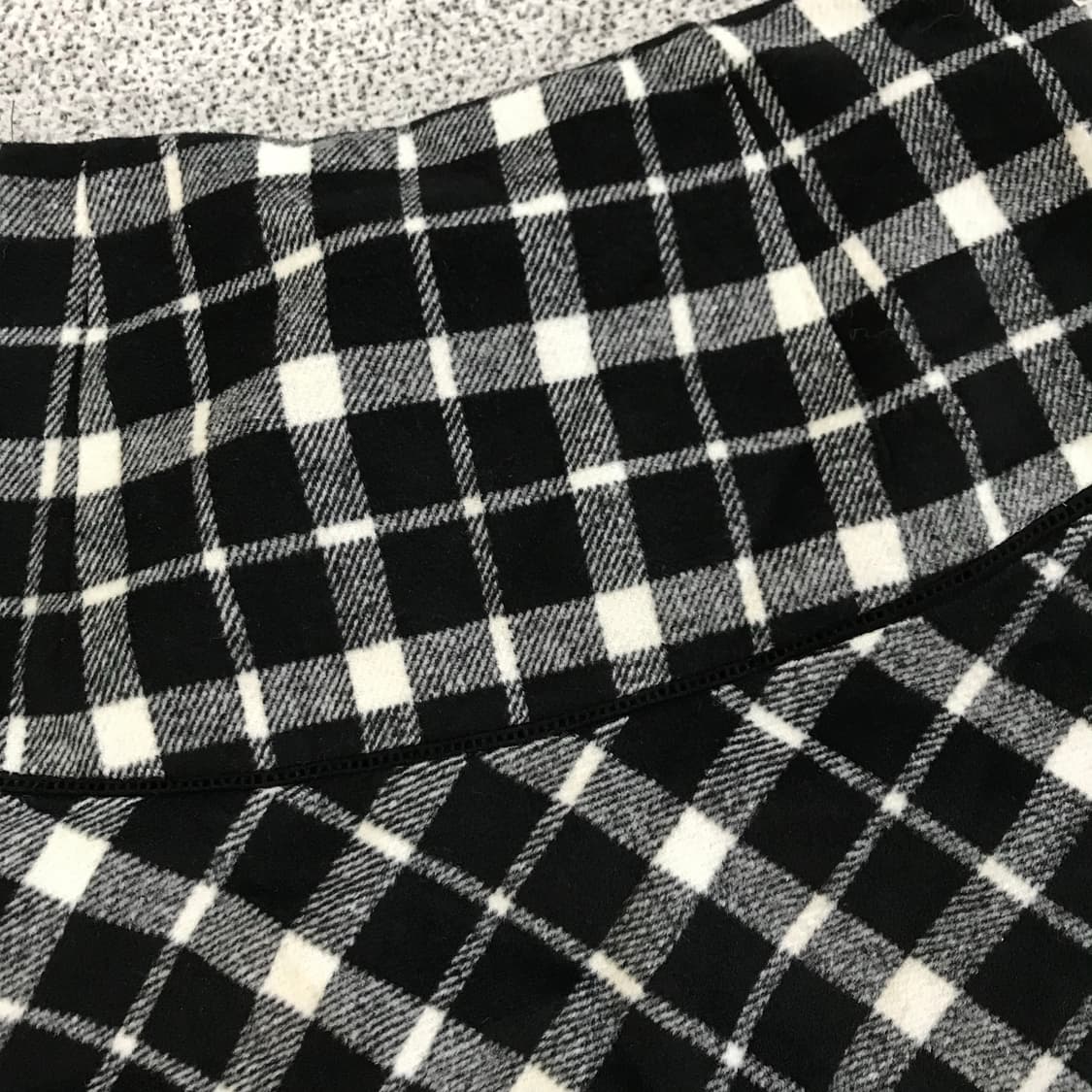 체크 플리스 스커트 상품이미지2