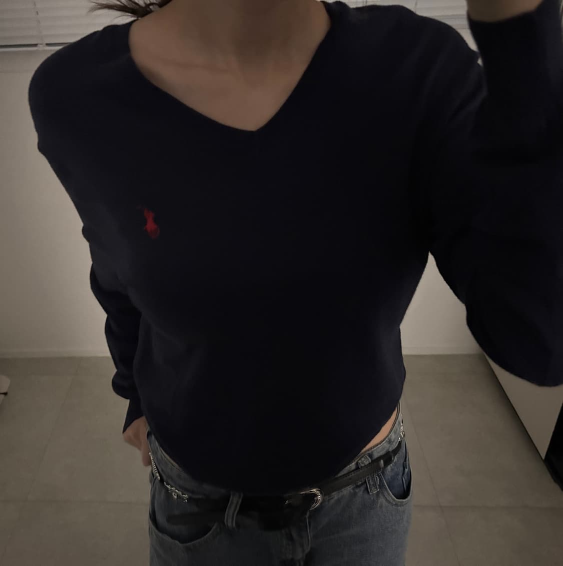 네이비 폴로 니트 상품이미지2