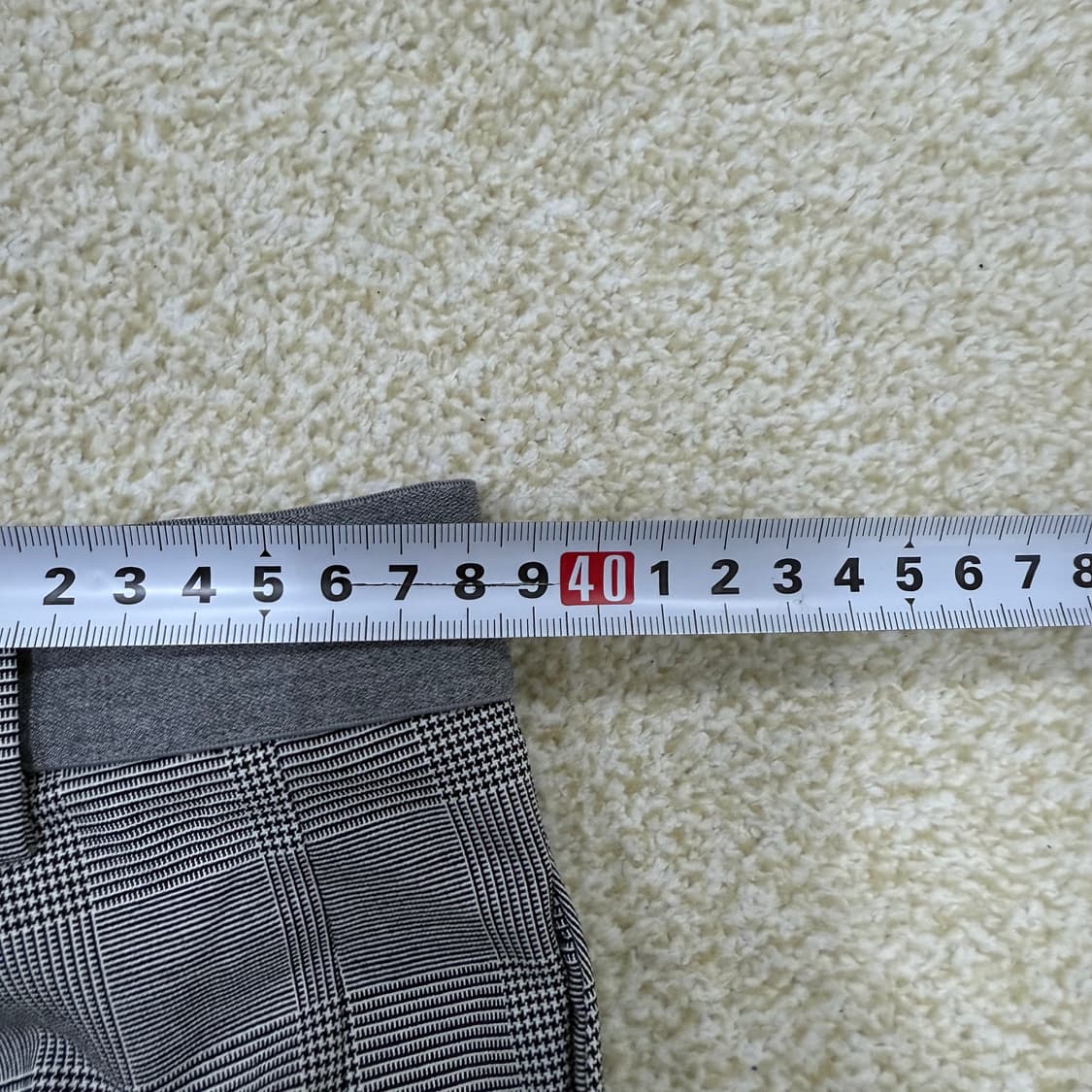 [L] 새상품 유니클로 체크 앵클팬츠 0106T1 상품이미지4