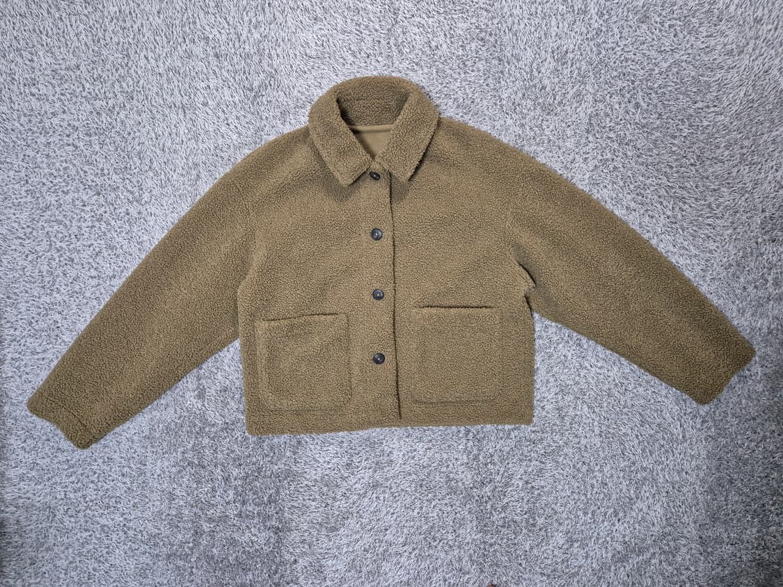 유니클로 여성 크롭 뽀글이 자켓 S 상품이미지1