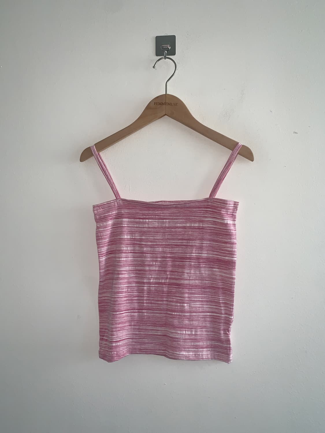 Stripe sleeveless top(pink) 상품이미지1