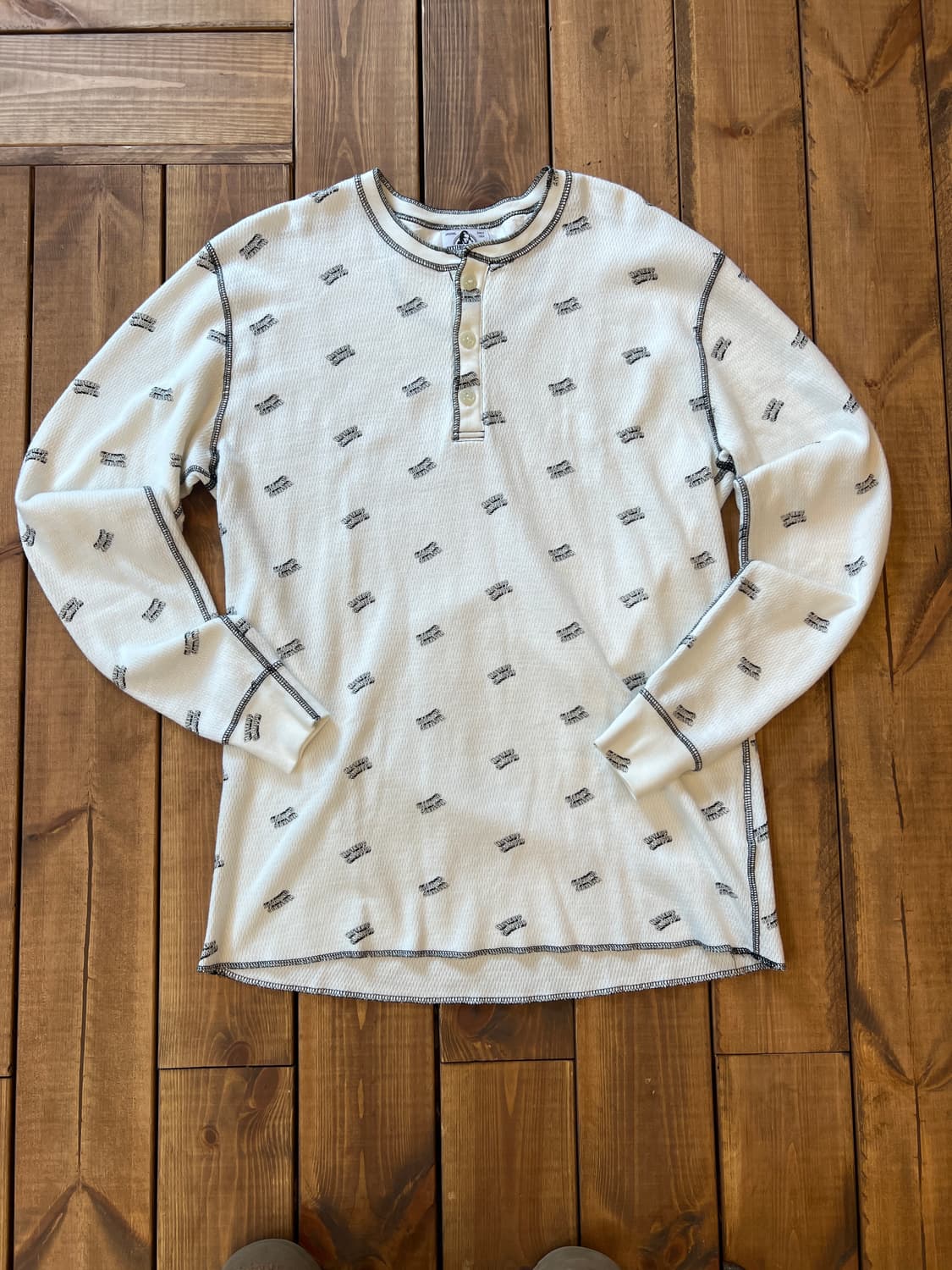 히스테릭 글래머 로고 패턴 와플 롱슬리브 상품이미지6