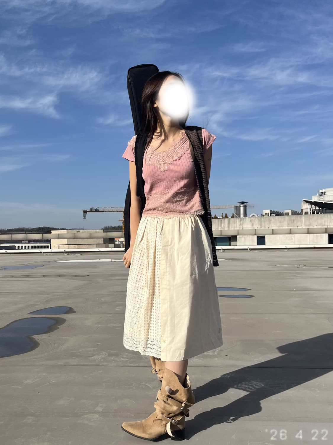 Ivory Layered Skirt 아이보리 레이어드 스커트 상품이미지2