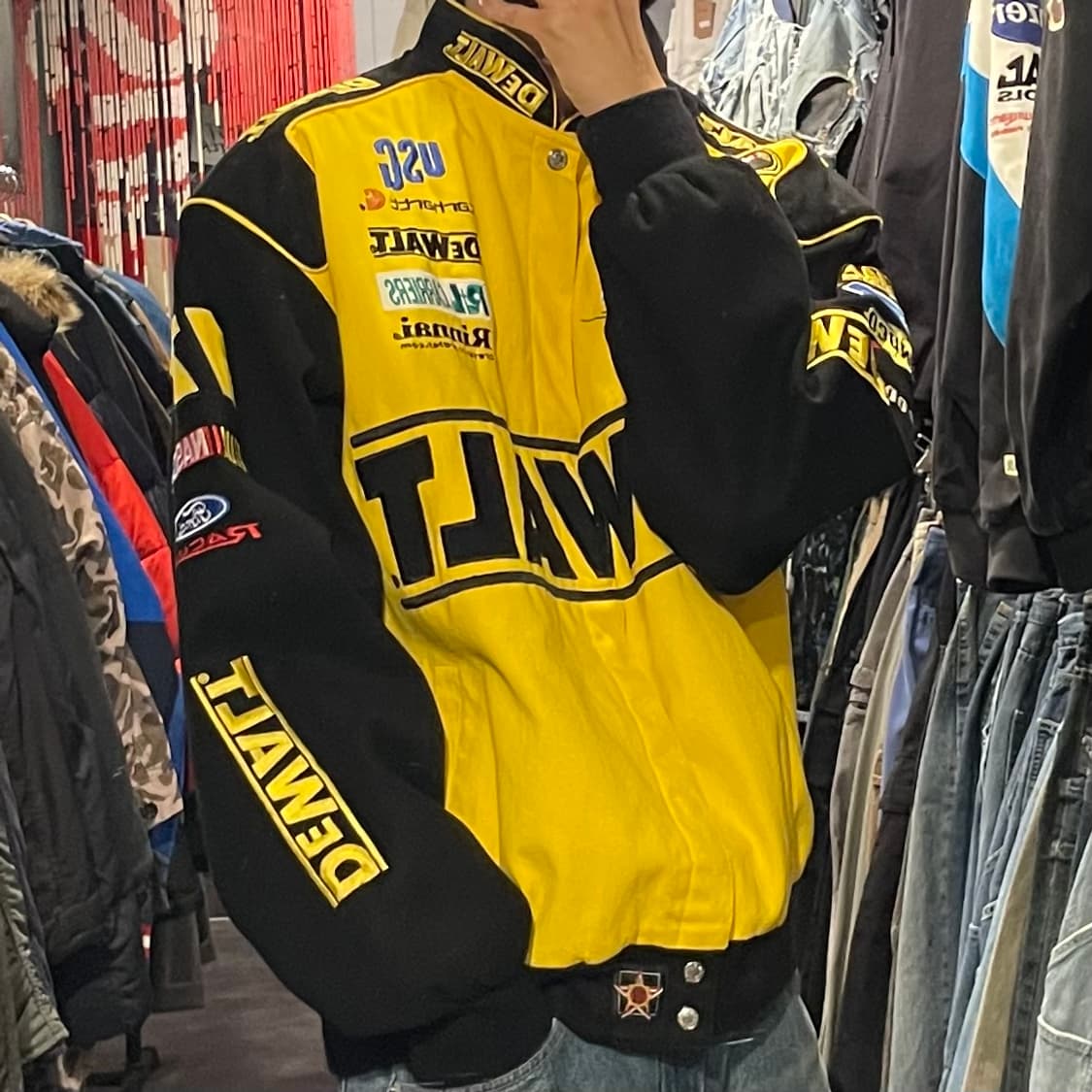 [IM] JH MADE DEWALT 드월트 옐로우 코튼 레이싱자켓 상품이미지8