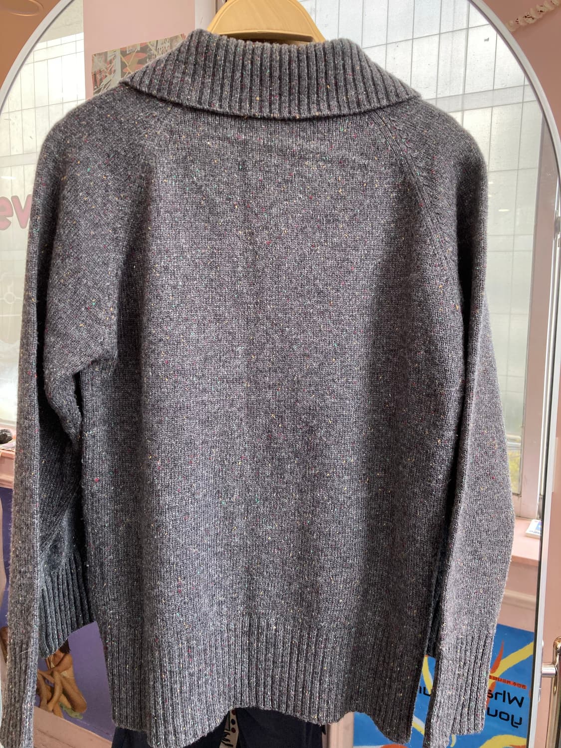 울 보카시 그레이 목폴라 니트 상품이미지5