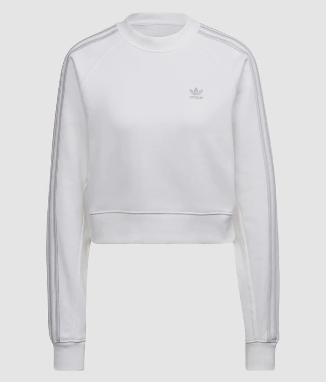 아디다스 크롭 맨투맨 스웨트셔츠 화이트 HF7531 상품이미지1