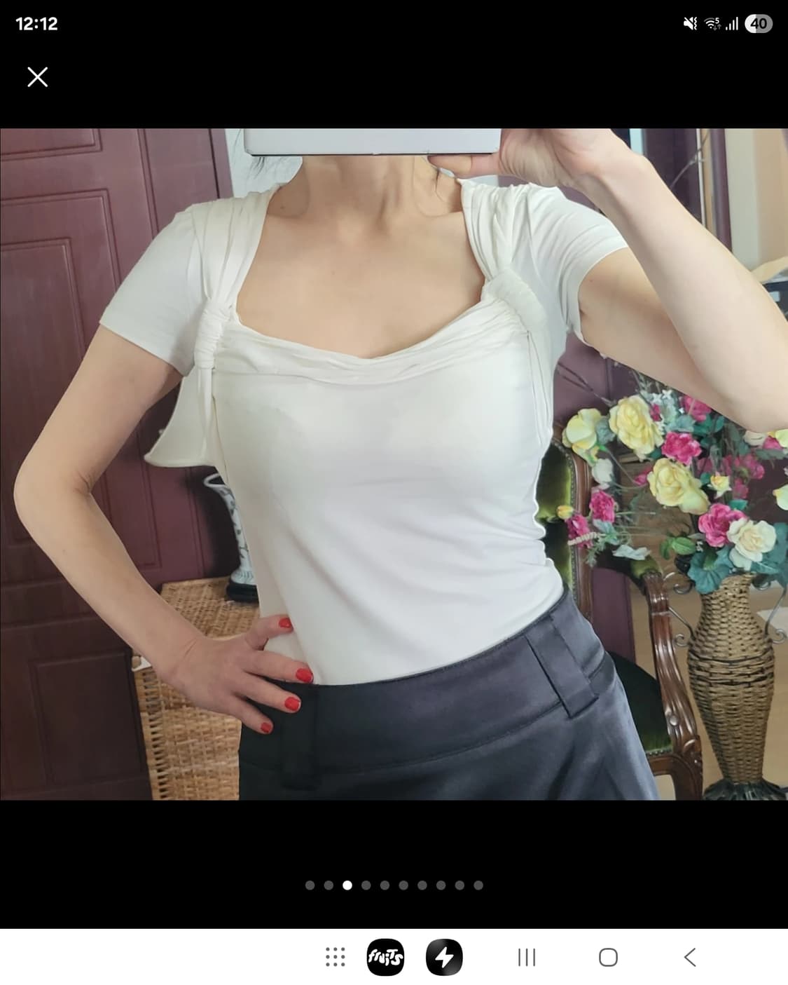 새상 프랑스 모르간 모달 셔츠  상품이미지4