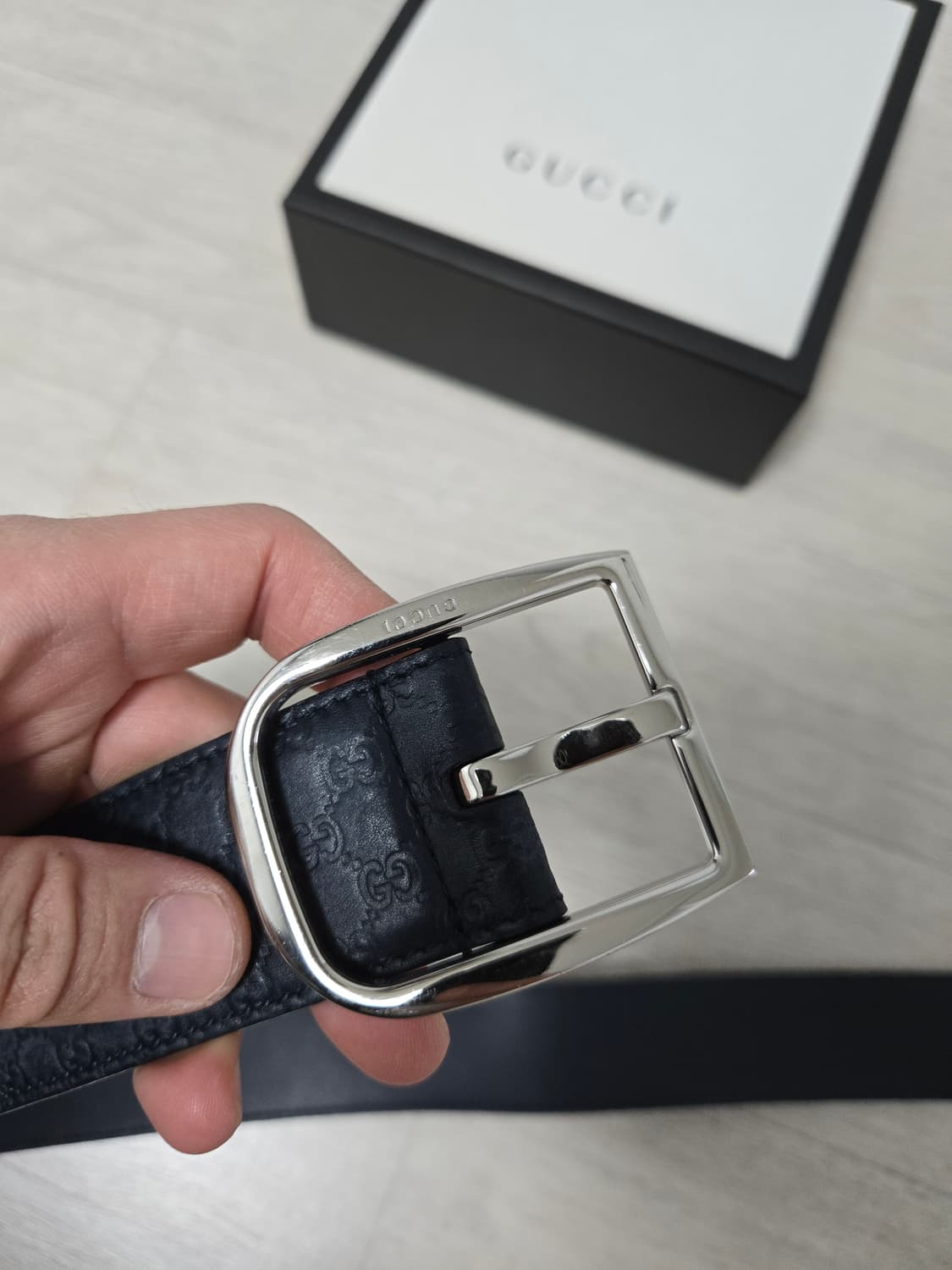 구찌벨트팝니다 네이비색상 상품이미지6