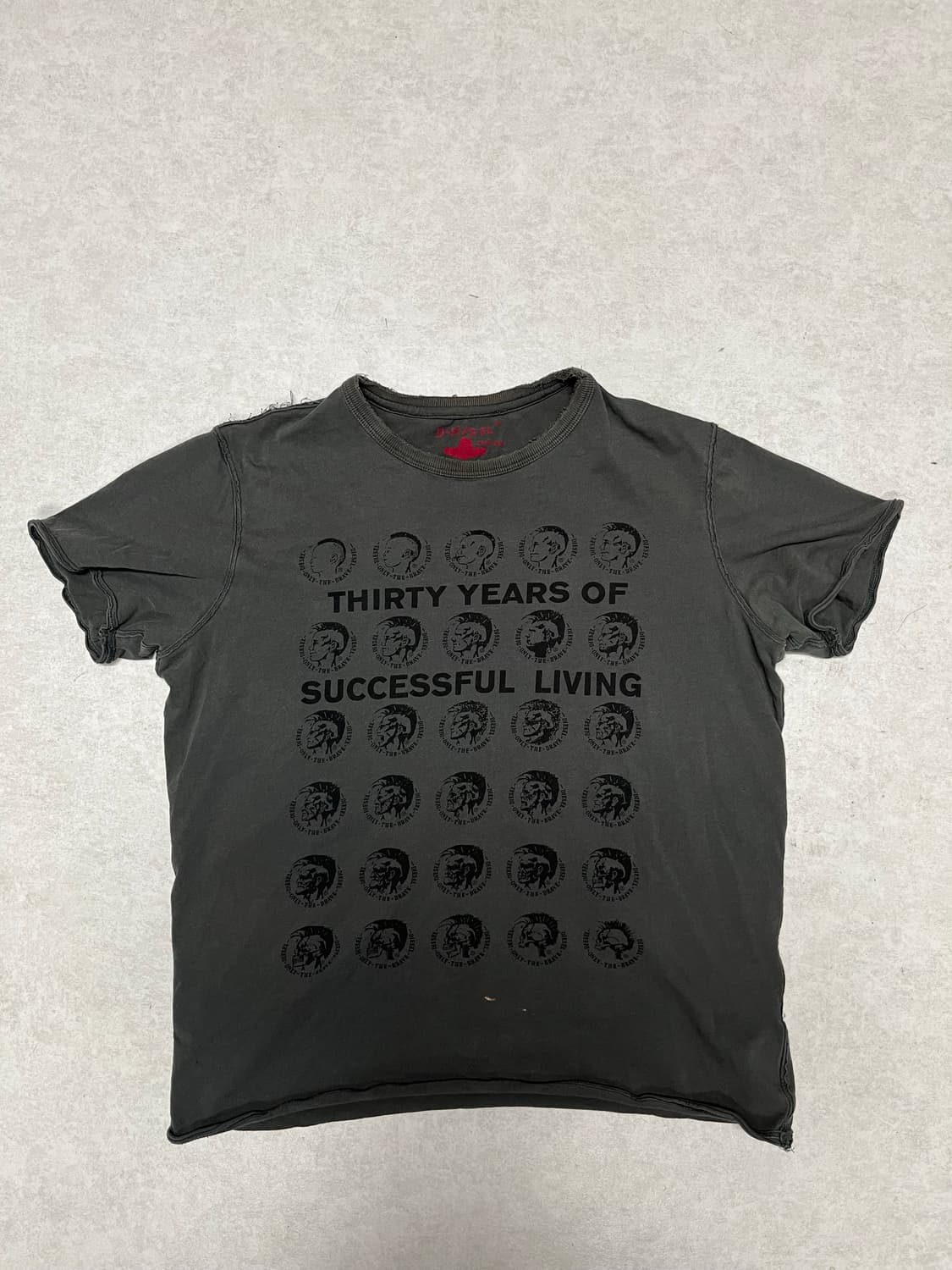 디젤 빈티지 프린팅 티셔츠 s 상품이미지2