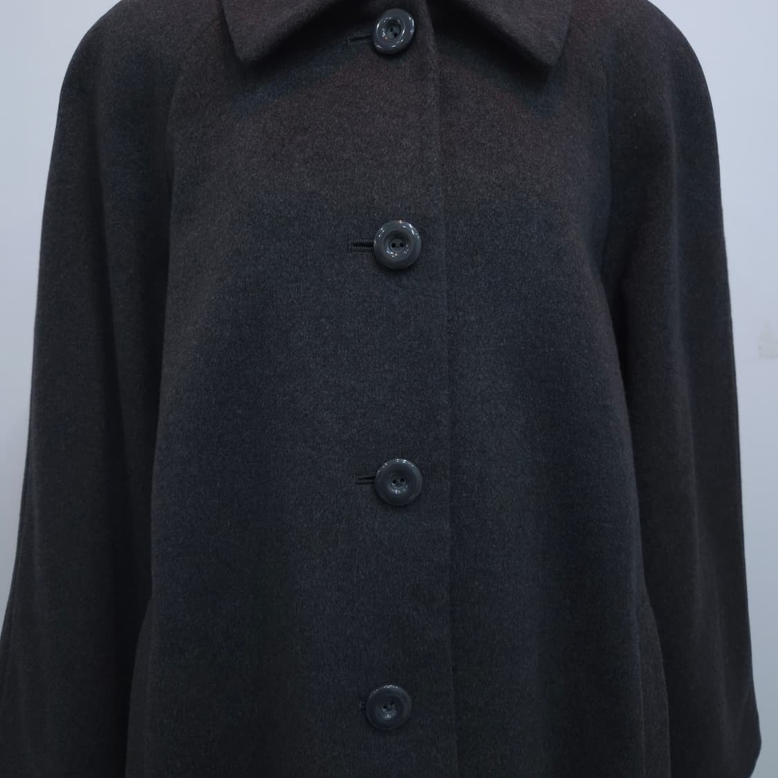 캐시미어 차콜 라글란 롱코트 상품이미지6