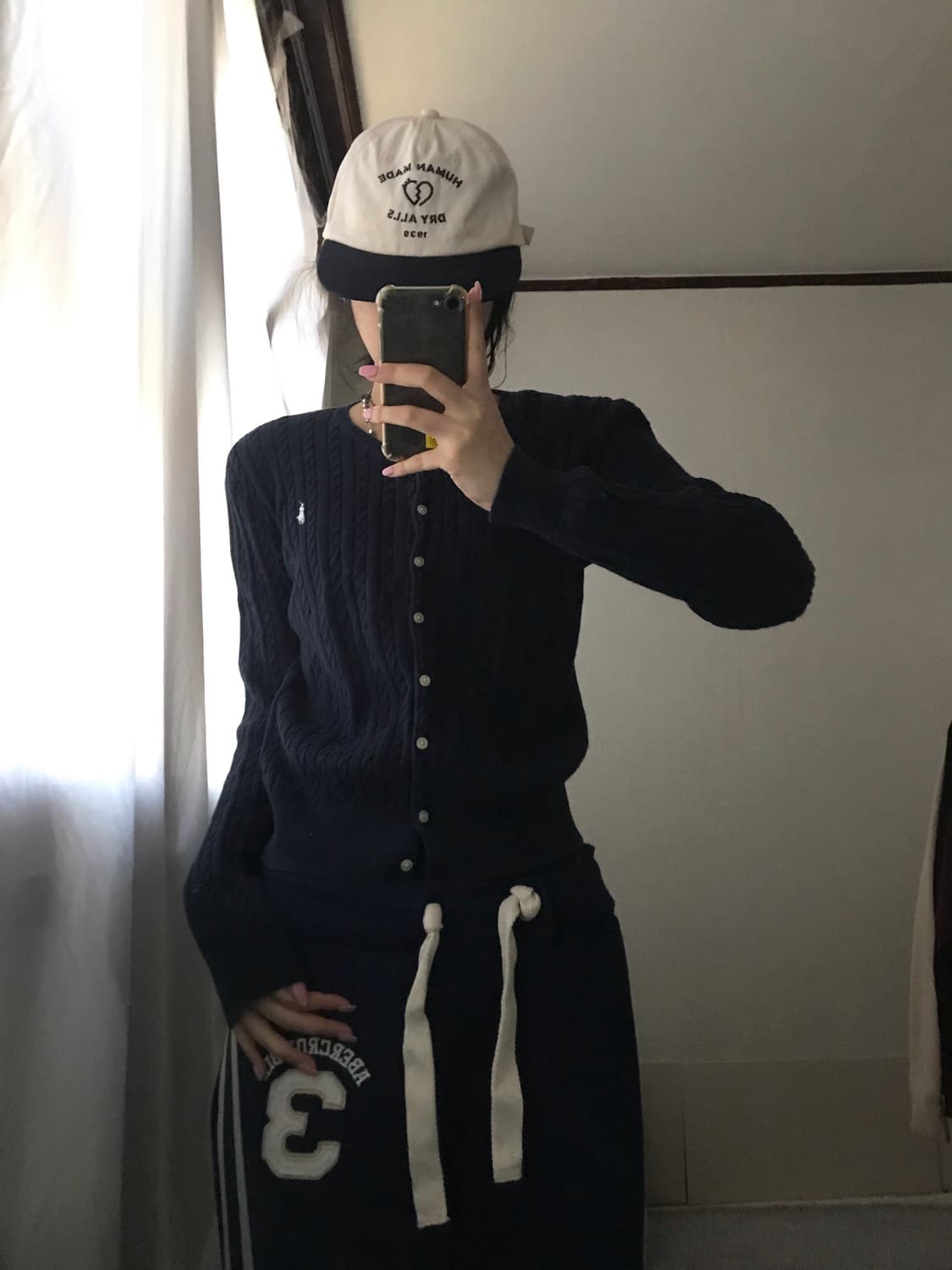 폴로 네이비 케이블 가디건 상품이미지1